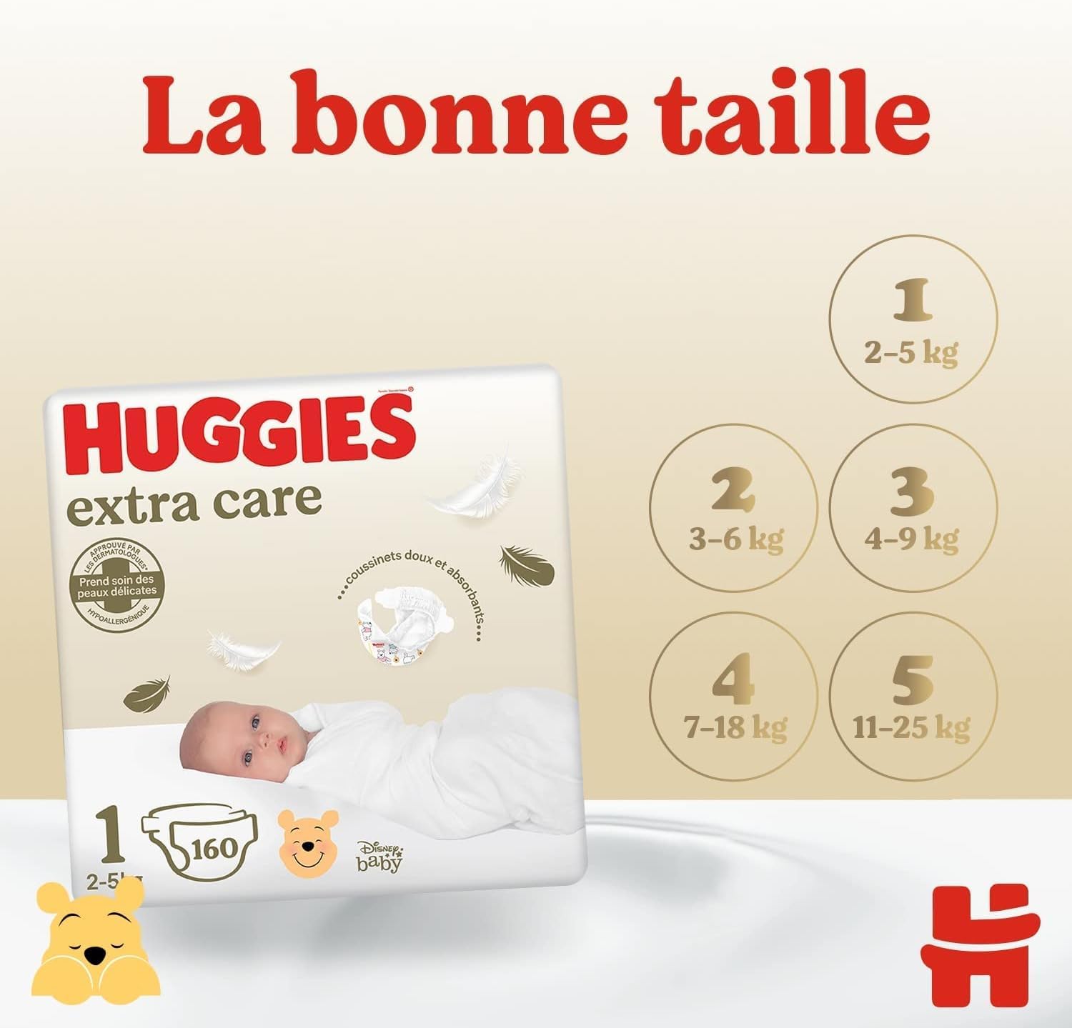 HUGGBABY® Extra Care - Couches bébé