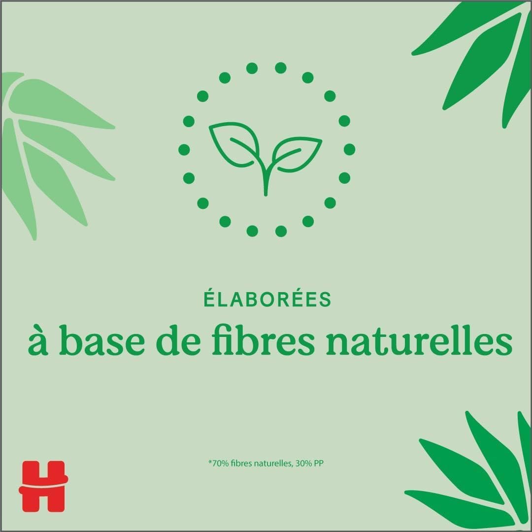 Huggbaby lingettes bébé Natural Care - 10 paquets de 56 lingettes (560 lingettes)
