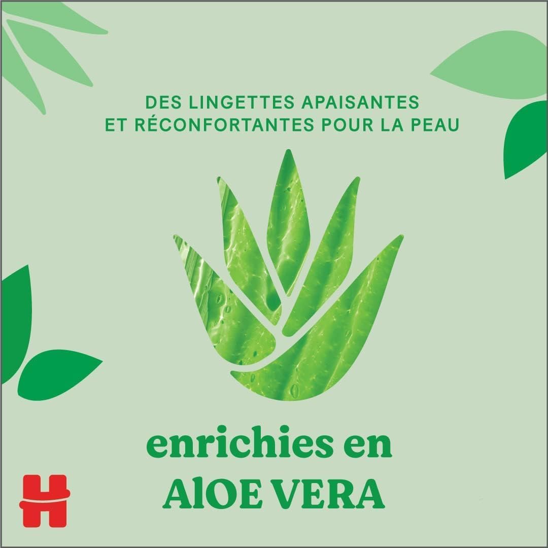 Huggbaby lingettes bébé Natural Care - 10 paquets de 56 lingettes (560 lingettes)