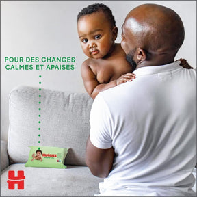 Huggbaby lingettes bébé Natural Care - 10 paquets de 56 lingettes (560 lingettes)